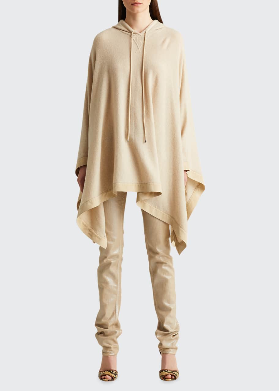 ralph lauren silk poncho