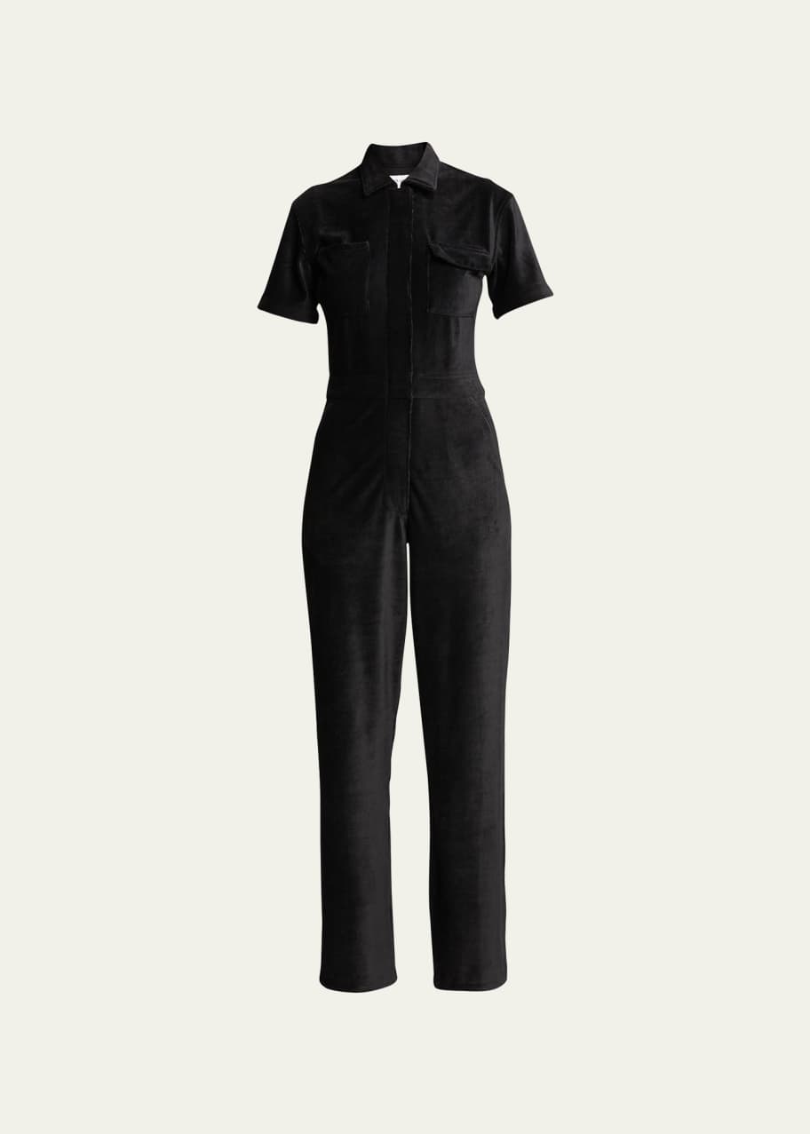 Rivet Utility Worker ShortSleeve Corduroy Jumpsuit Bergdorf Goodman