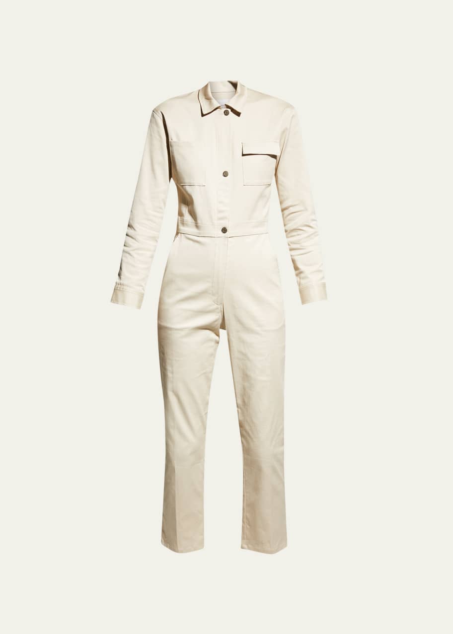 Rivet Utility Bigwig Cotton StraightLeg Jumpsuit Bergdorf Goodman