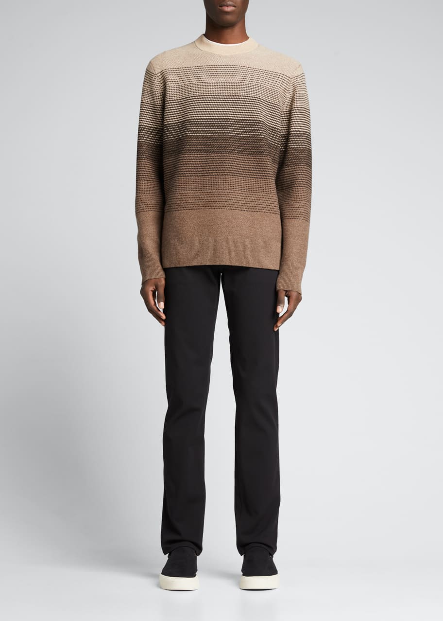 Theory Men's Burton Montano Striped Crew Sweater - Bergdorf Goodman
