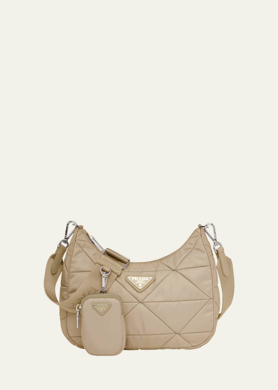 Prada Triangle Quilted Shoulder Bag Bergdorf Goodman