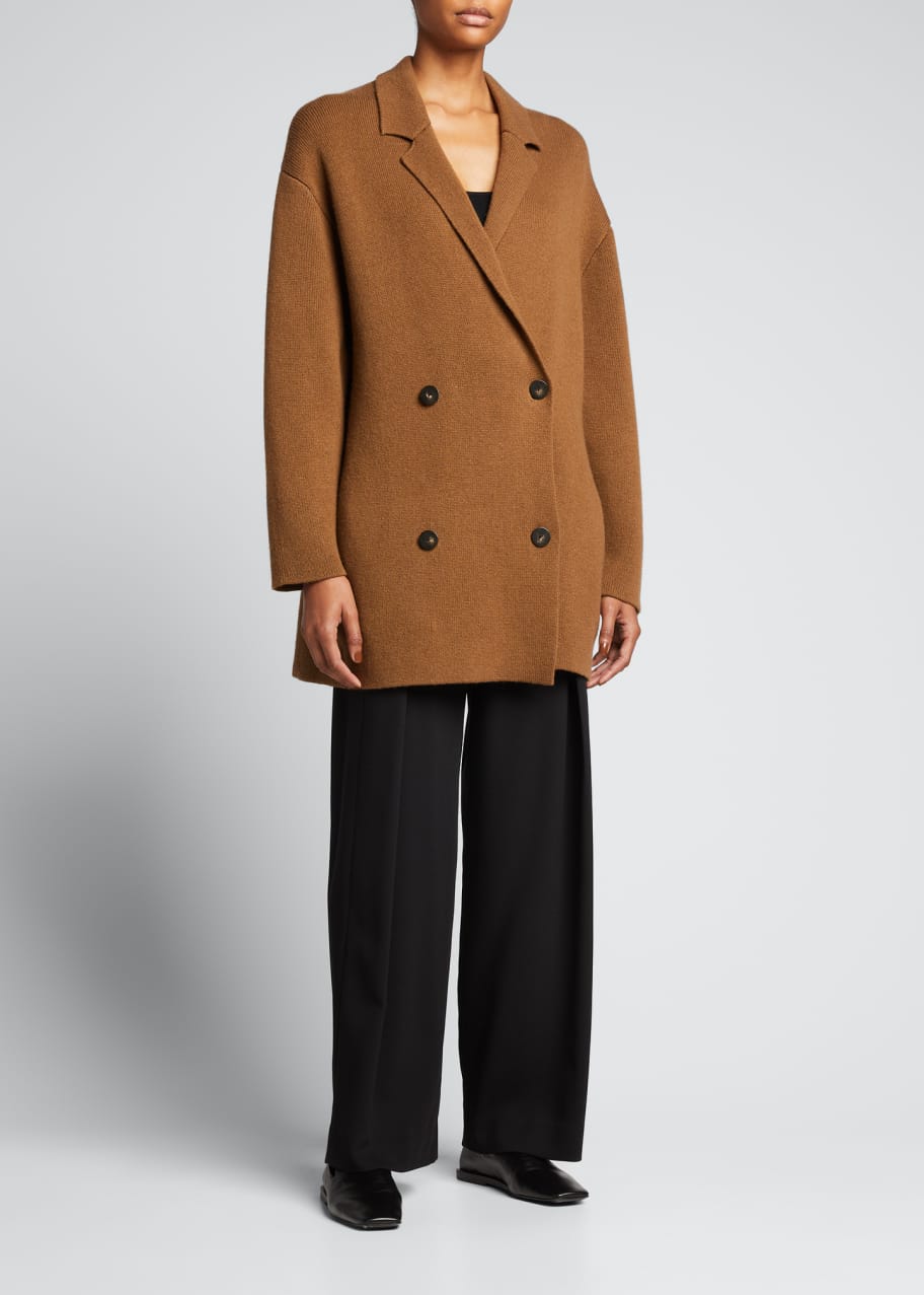 Double breasted shop cardigan coat