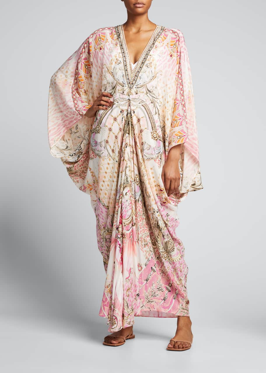Camilla silk kaftan cheap