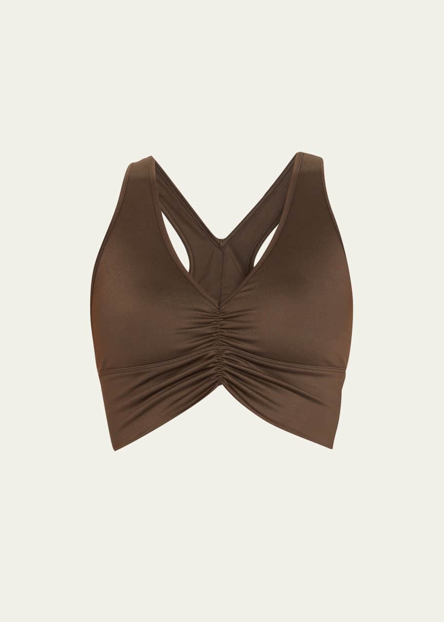 Alo Yoga Wild Thing Ruched Sports Bra - Bergdorf Goodman
