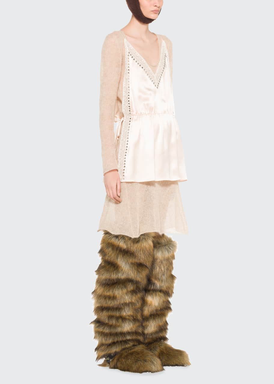 miu miu lace dress Miu Miu Floral Lace A-Line Dress in Red  UFO No More