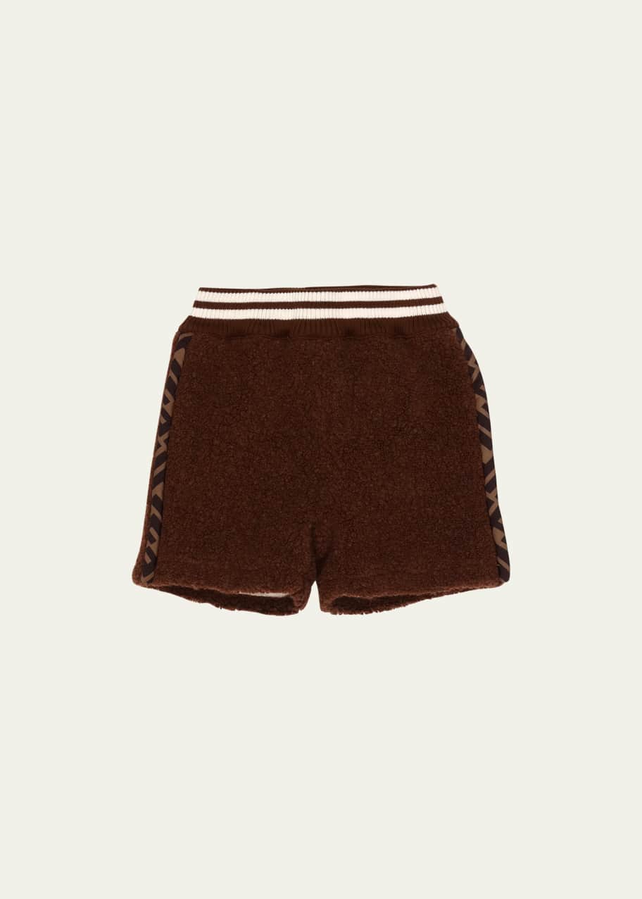 Fendi Boys Sky Blue FF Logo Bermuda Shorts Age 12+ Years main image 1