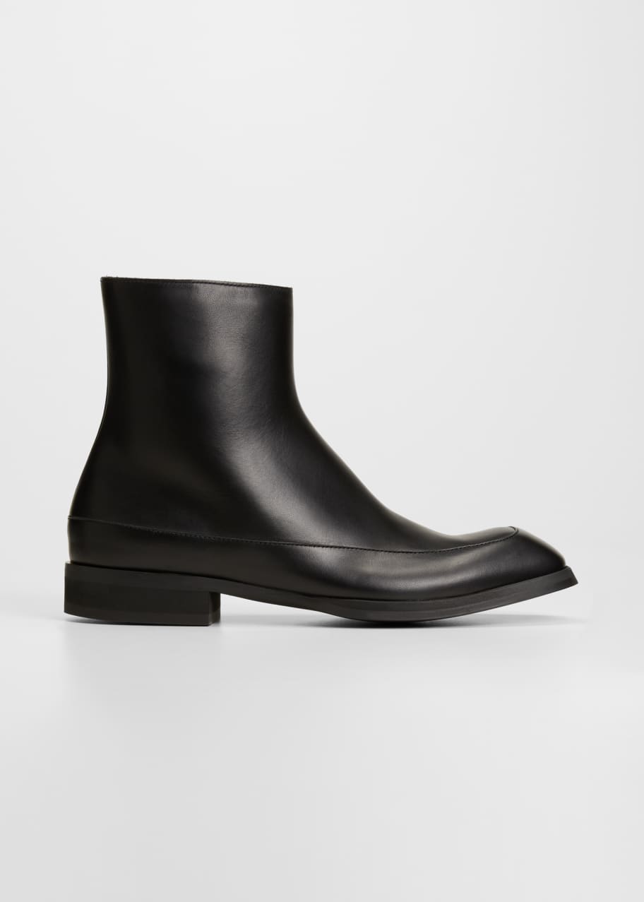 THE ROW Men's Leather Zip Garden Boots - Bergdorf Goodman