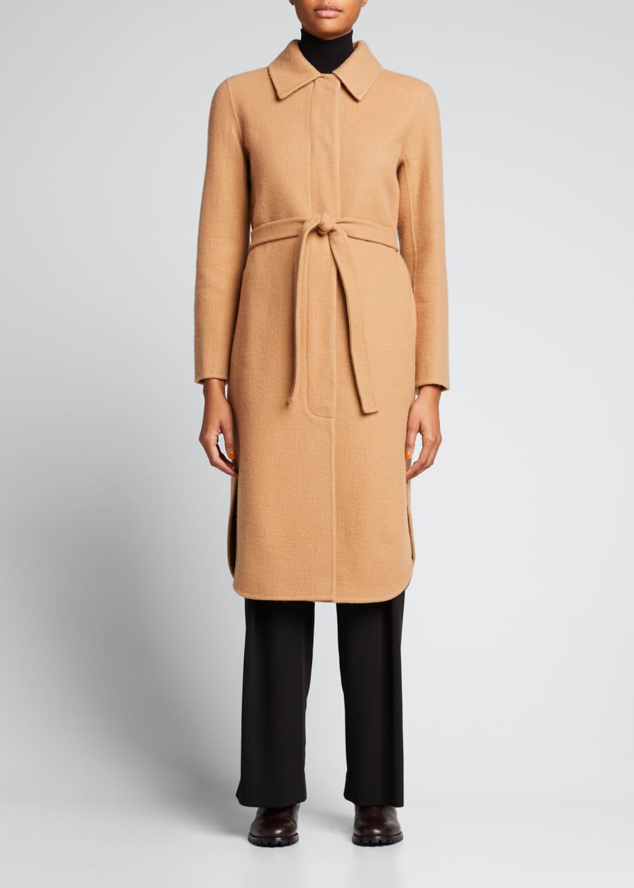 Theory カシミヤ混ウールコート p size(JP:s size) Theory Single-Breasted Long Wool-Cashmere Coat - Bergdorf Goodman