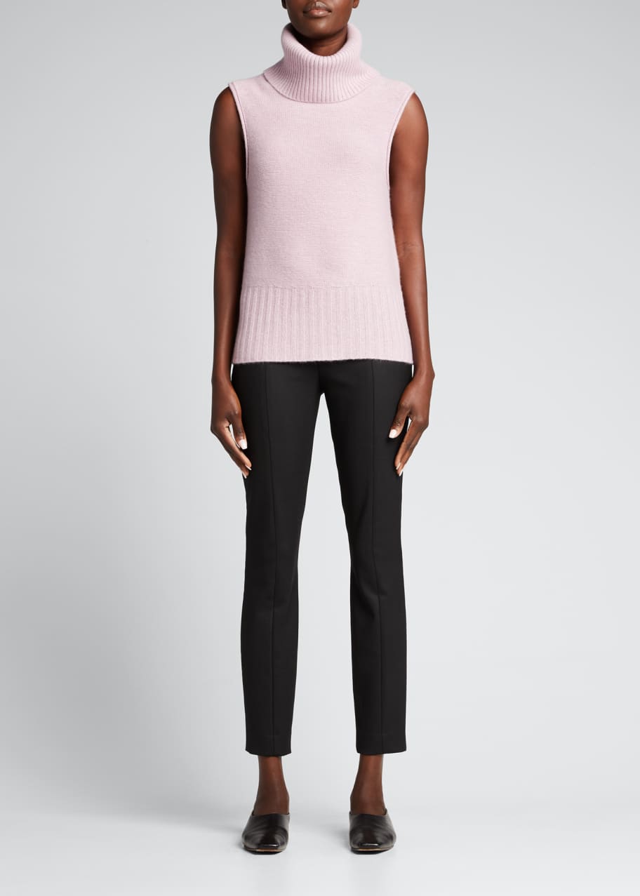Theory Over-Washed Cashmere Turtleneck Sweater Vest - Bergdorf Goodman
