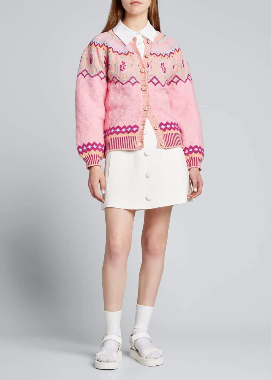 LoveShackFancy Honeypie Boyfriend Cardigan Bergdorf Goodman