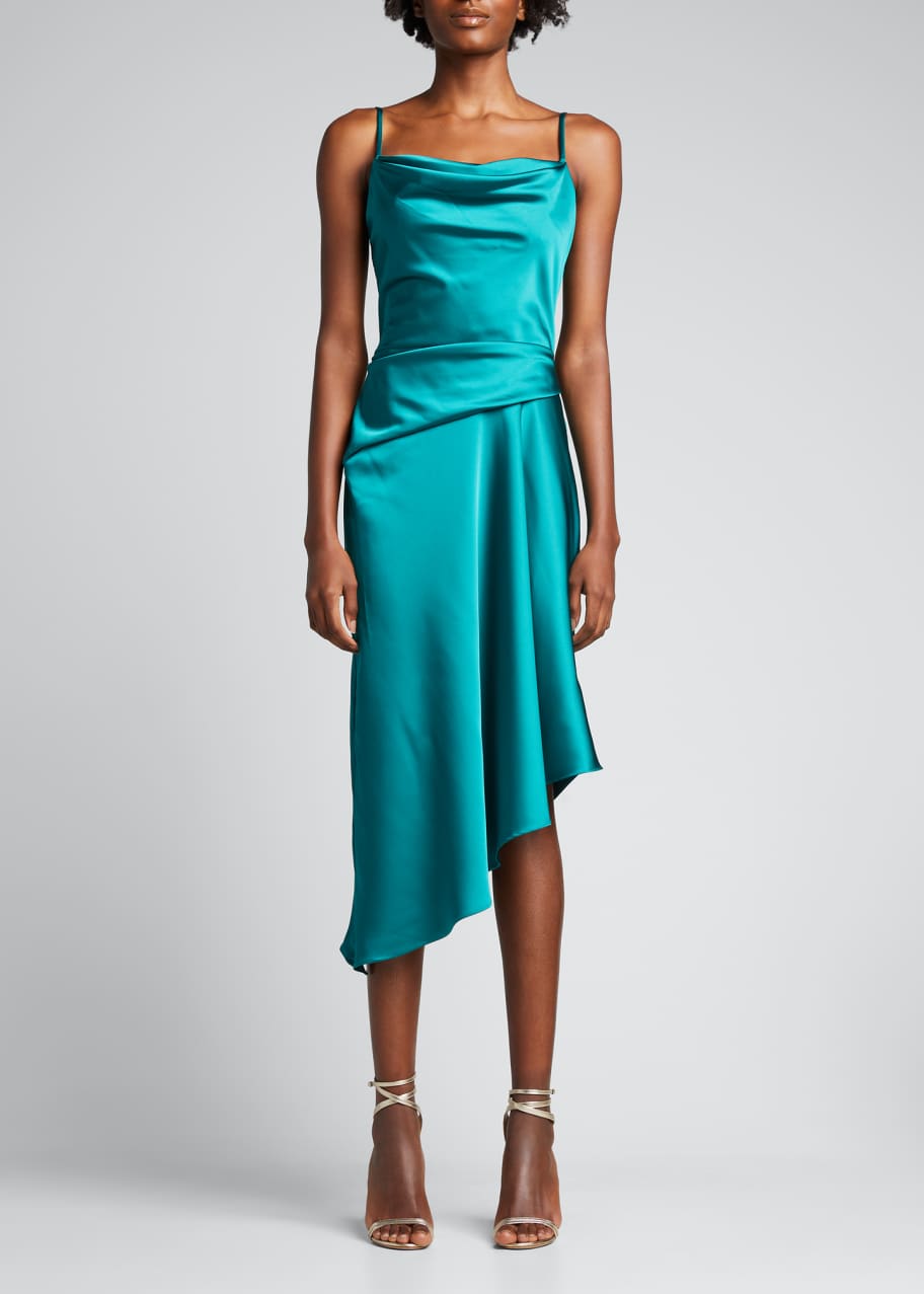 asymmetric satin dress Endless Rose main image 0