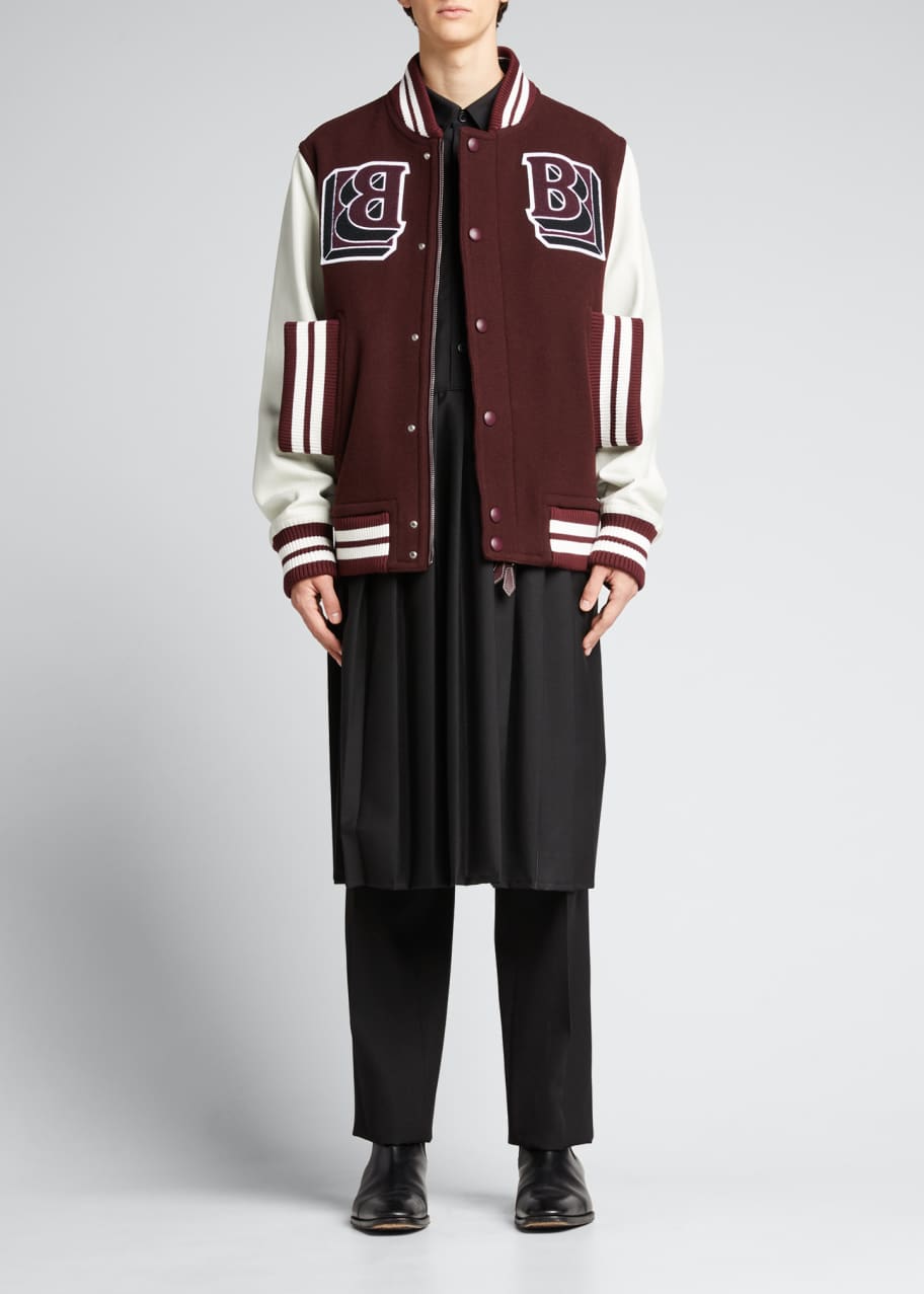 Burberry Men's Extended-Pocket Varsity Jacket - Bergdorf Goodman