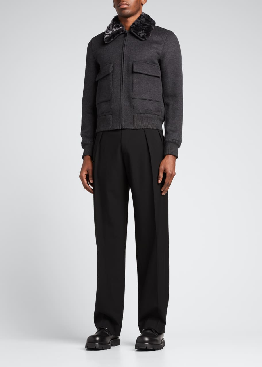 Fendi fur bomber top
