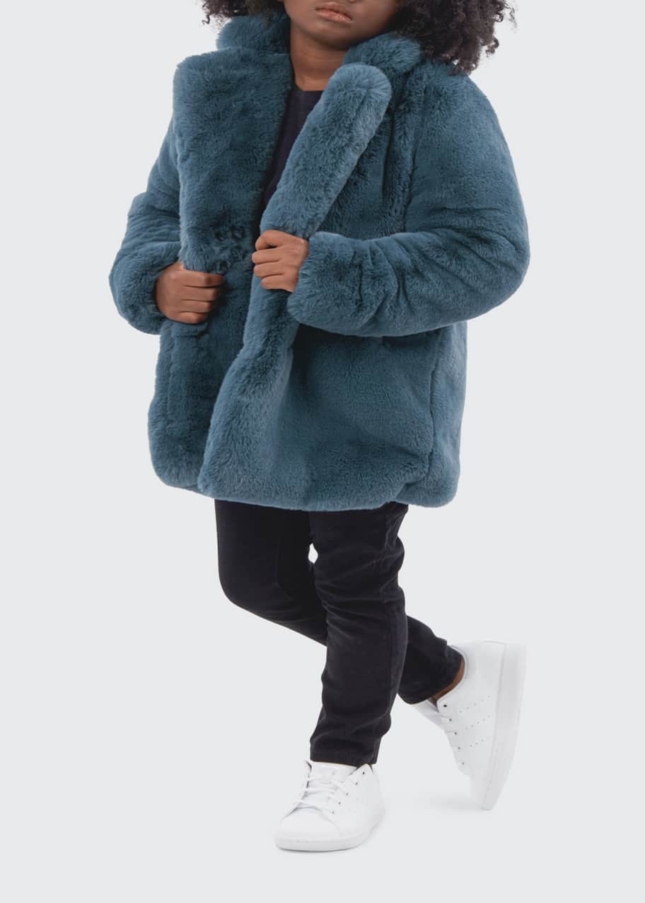 APPARIS Girl s Stella Faux Fur Coat Size 4 16 Bergdorf Goodman