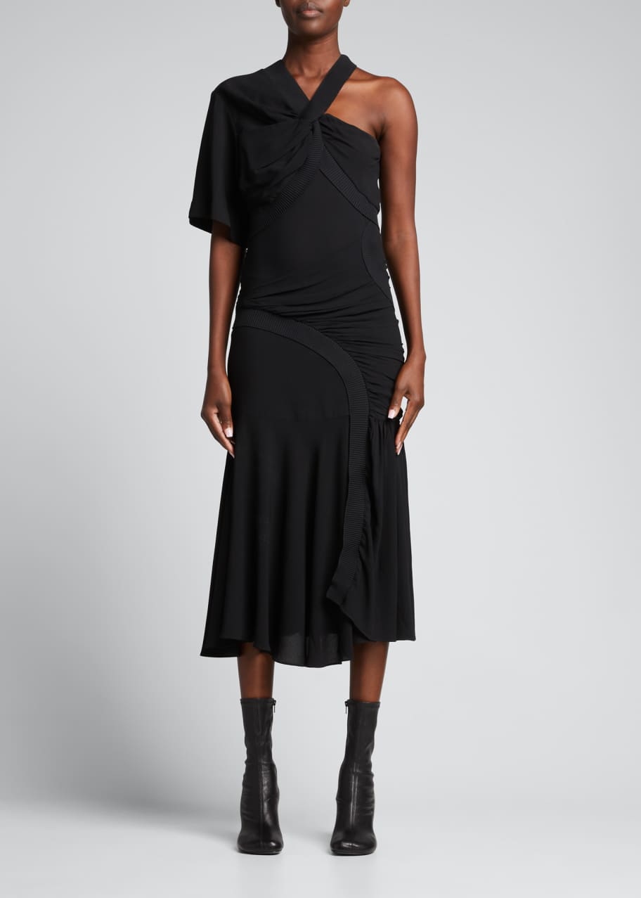 Stella McCartney Emmeline Ruched Midi Dress - Bergdorf Goodman