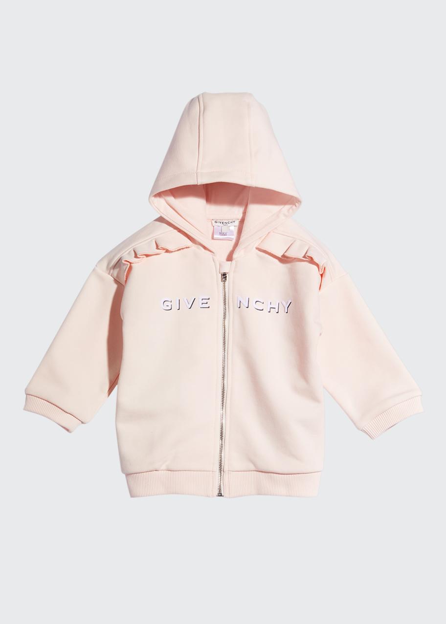 Givenchy Girl's Shadow Logo Ruffle Jacket, Size 12M-3 - Bergdorf Goodman
