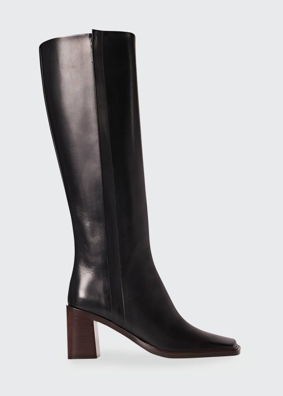 the row zip front boots