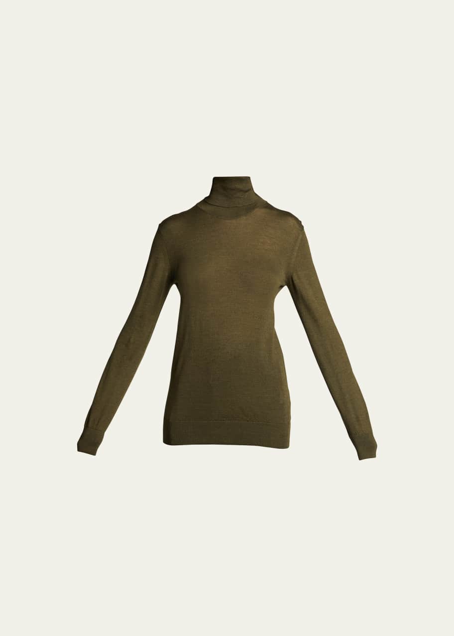 THE ROW Demme Turtleneck Cashmere-Silk Sweater - Bergdorf Goodman