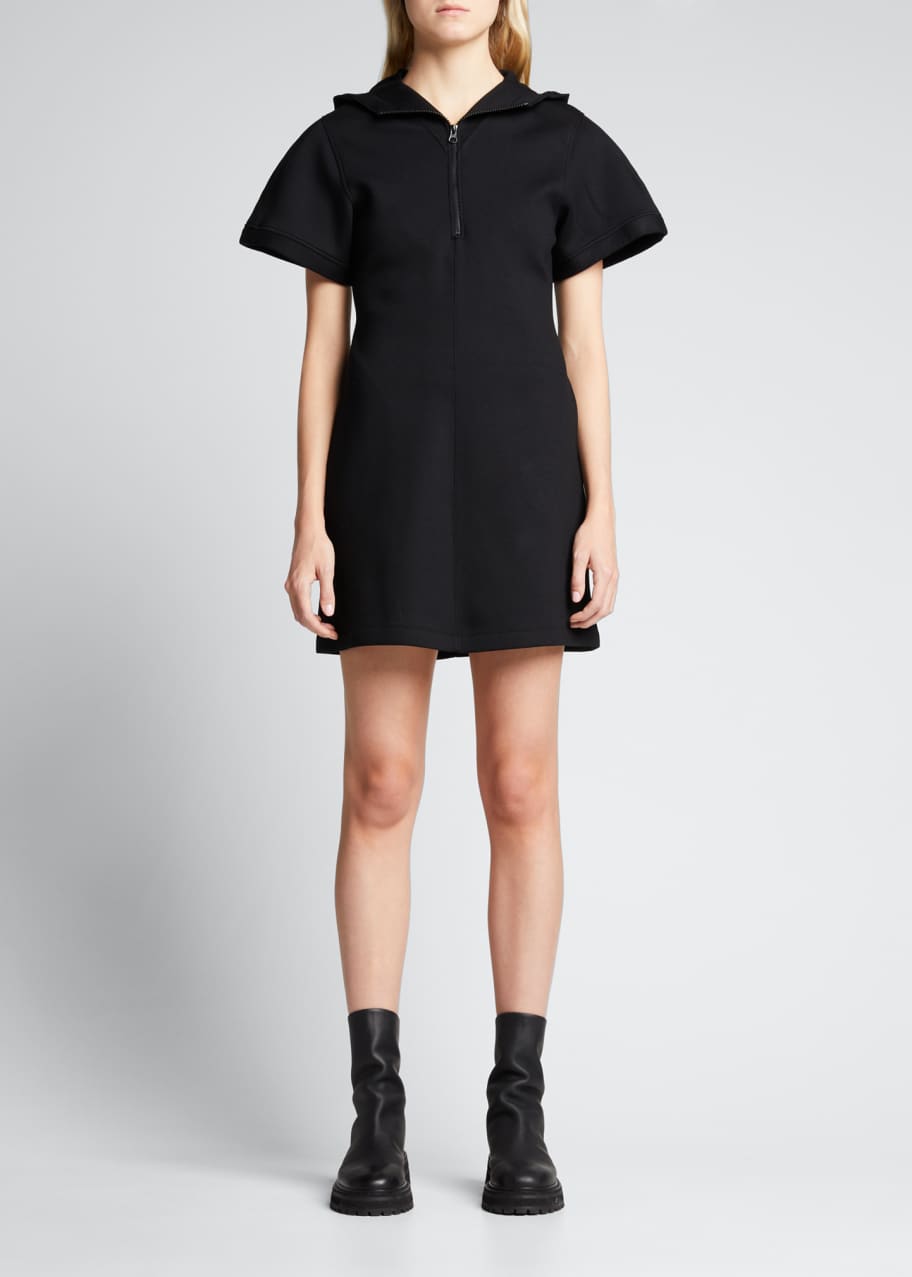 Helmut Lang Neoprene Hoodie Dress - Bergdorf Goodman