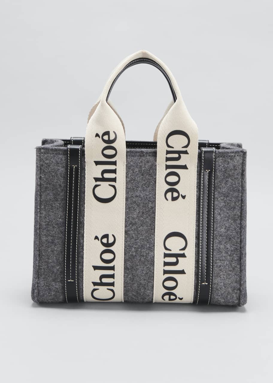 Chloe Woody Small Recycled Felt Tote Crossbody Bag - Bergdorf Goodman