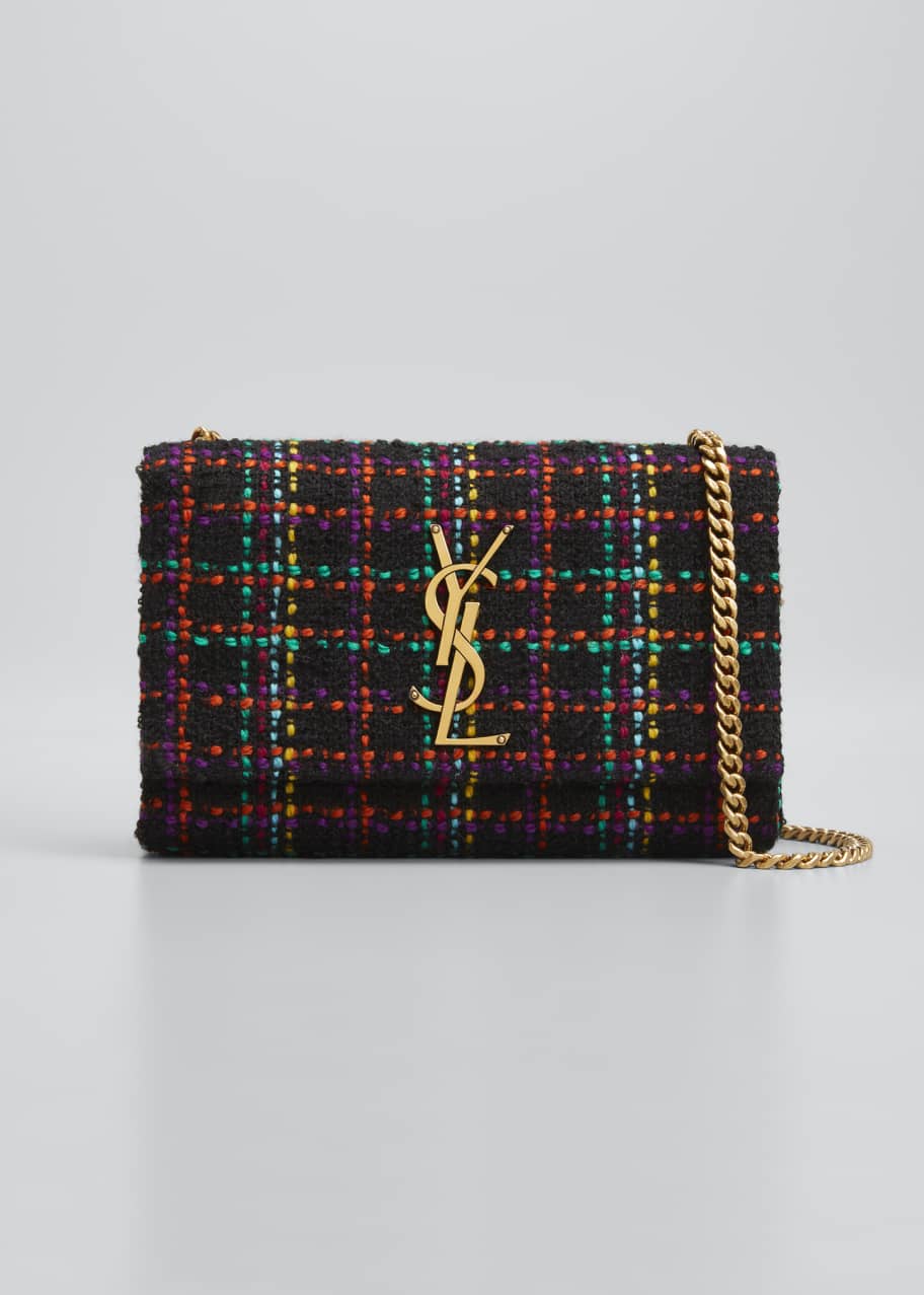 Saint Laurent Kate Multicolored Tweed YSL Crossbody Bag Bergdorf Goodman
