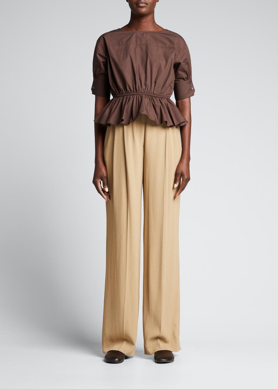 Deveaux New York Dina Ruffle Shirt - Bergdorf Goodman