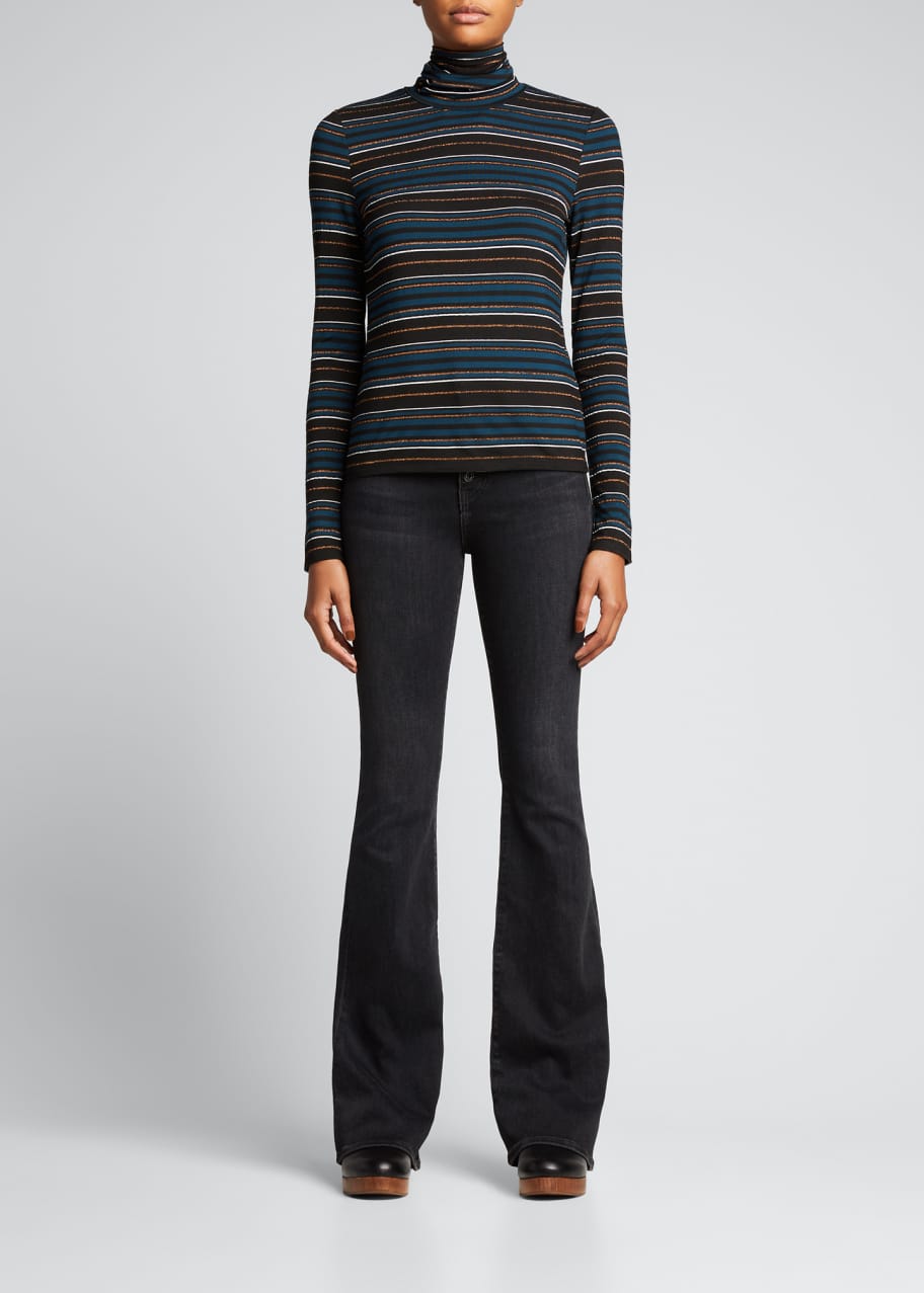 Veronica Beard Audrey Striped Turtleneck Top Bergdorf Goodman