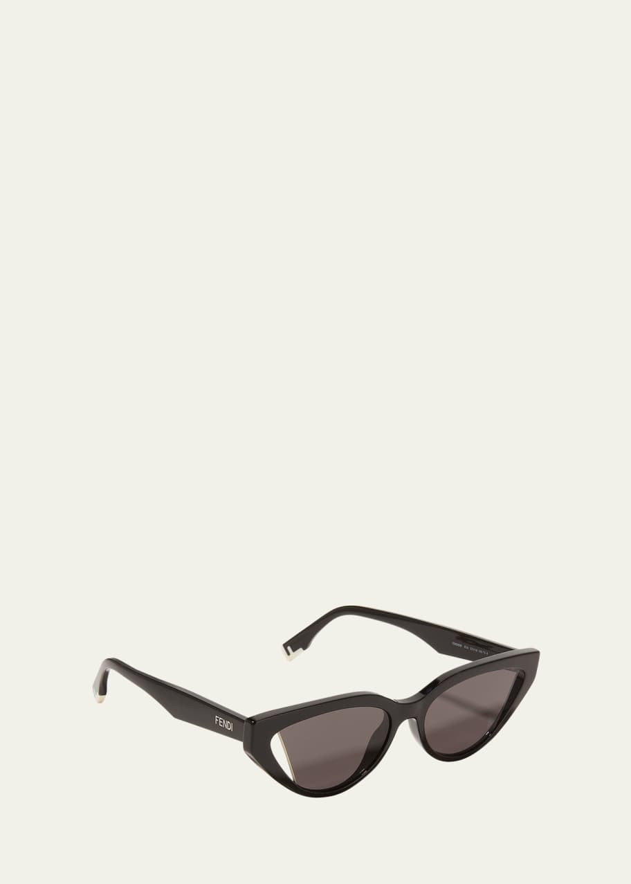 Fendi cutout cat eye sunglasses new arrivals