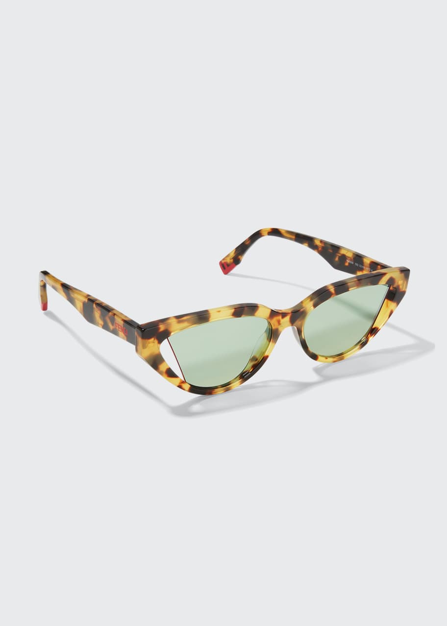 Fendi cutout cat eye sunglasses outlet
