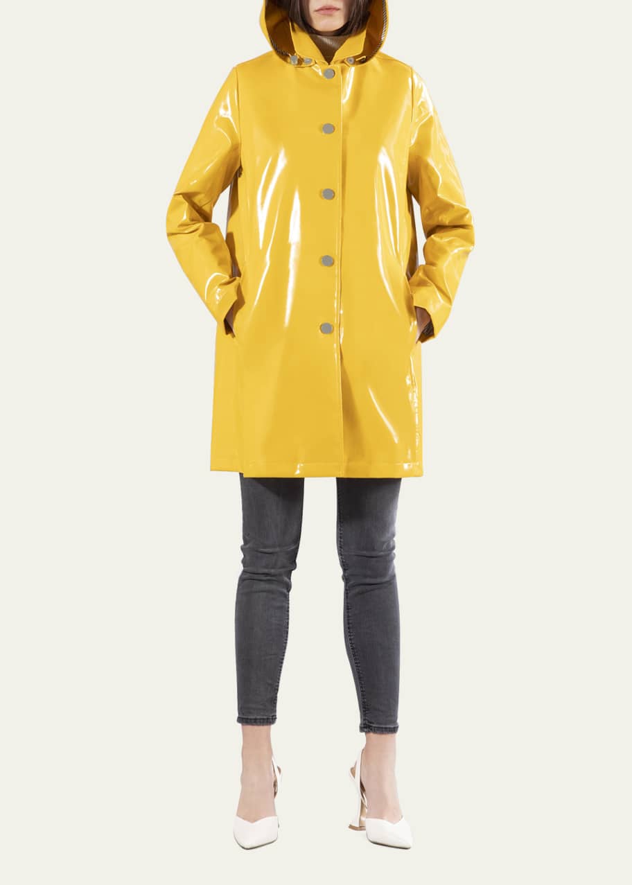 Jane post princess hooded raincoat top