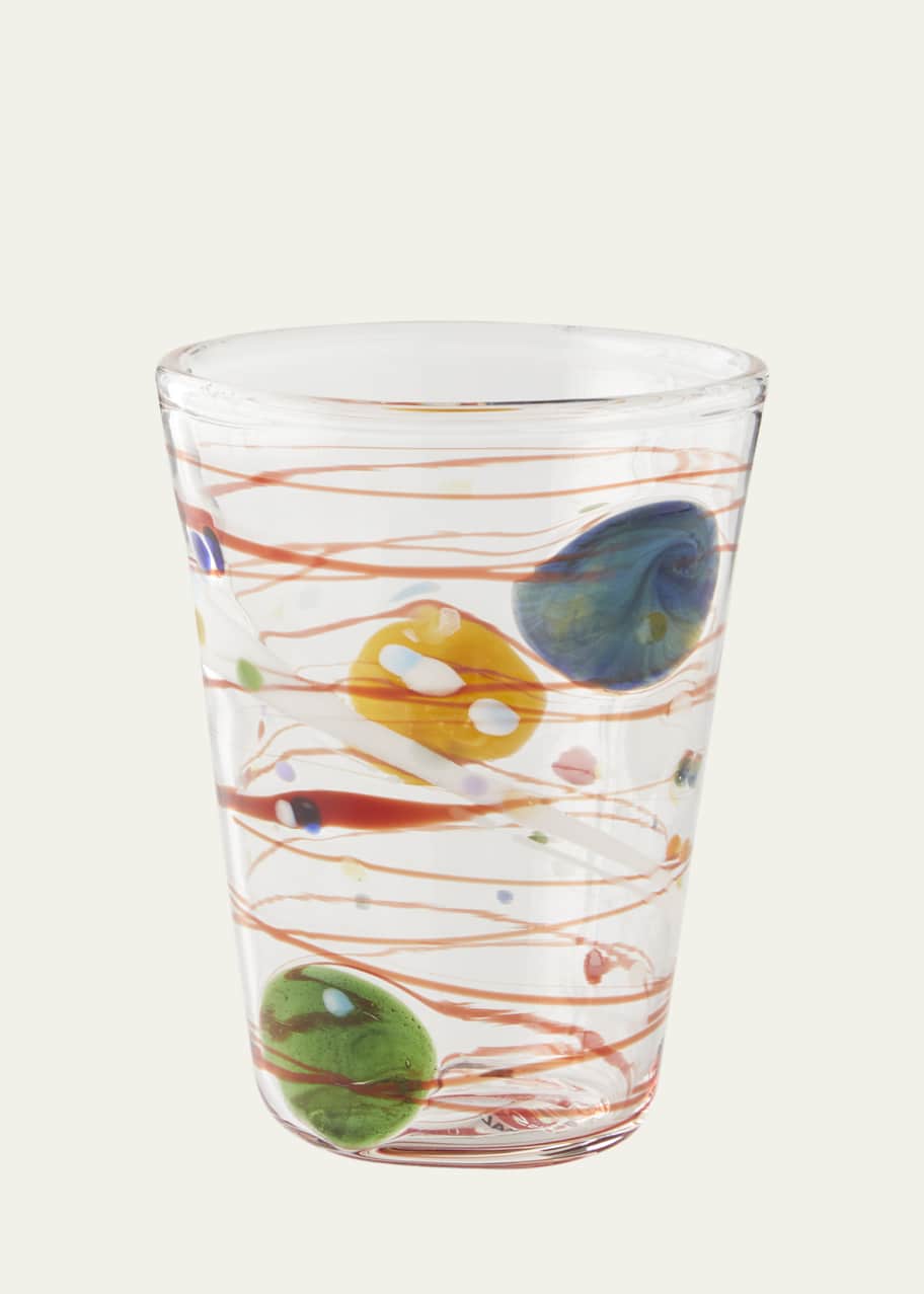 Image 1 of 1: Multicolor Swirl Water Glass