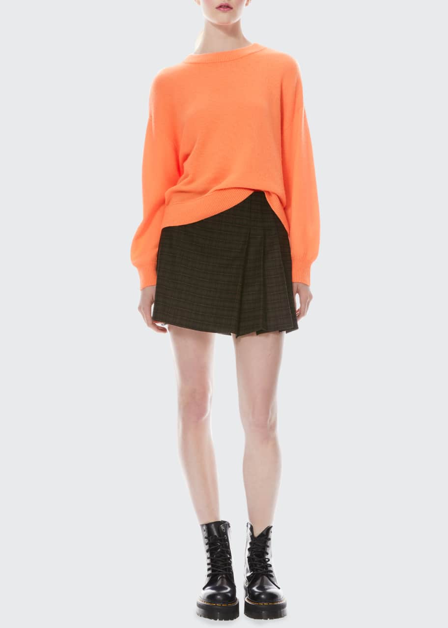 Alice + Olivia Semira Pleated Mini Skirt - Bergdorf Goodman