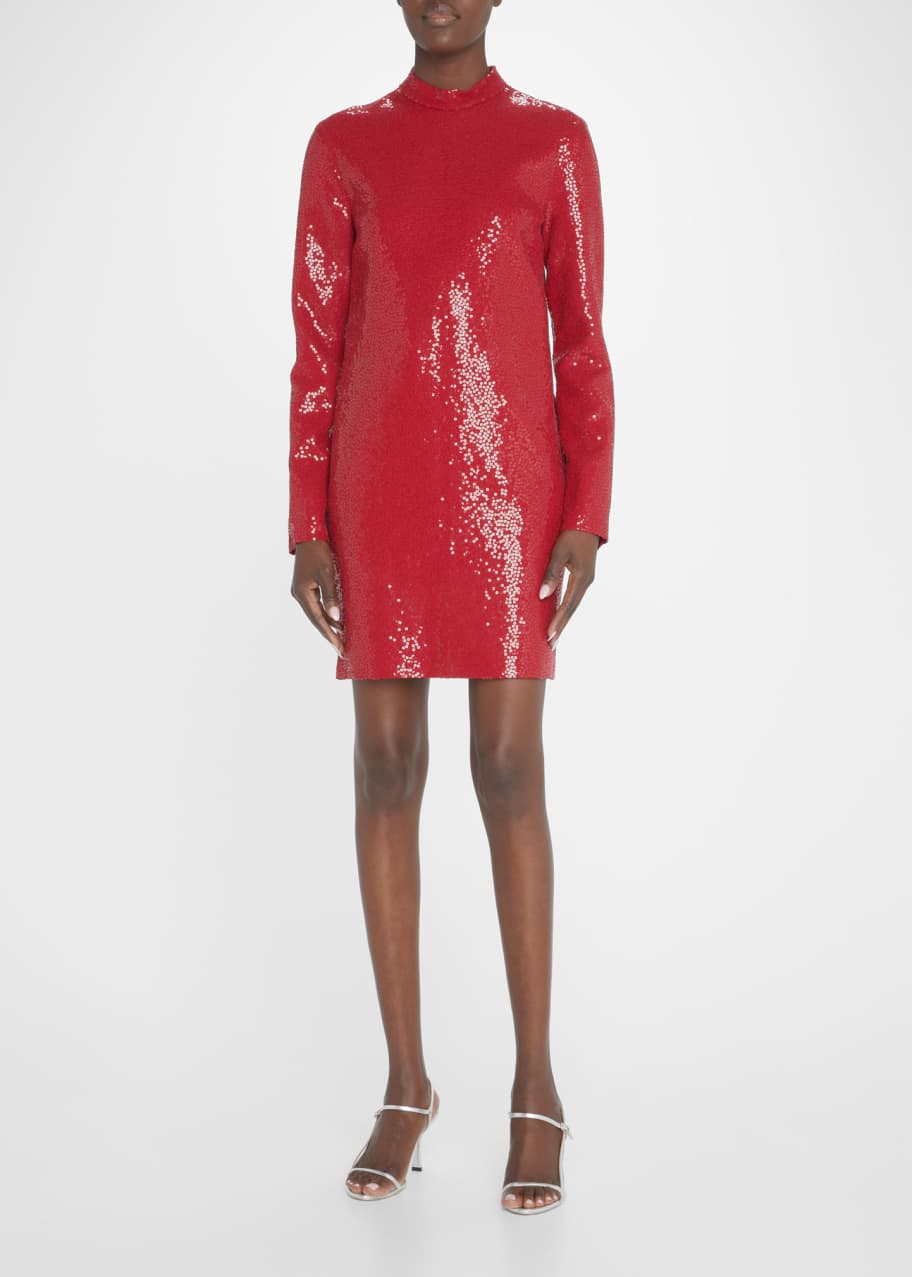 Michael kors sequin shift dress clearance