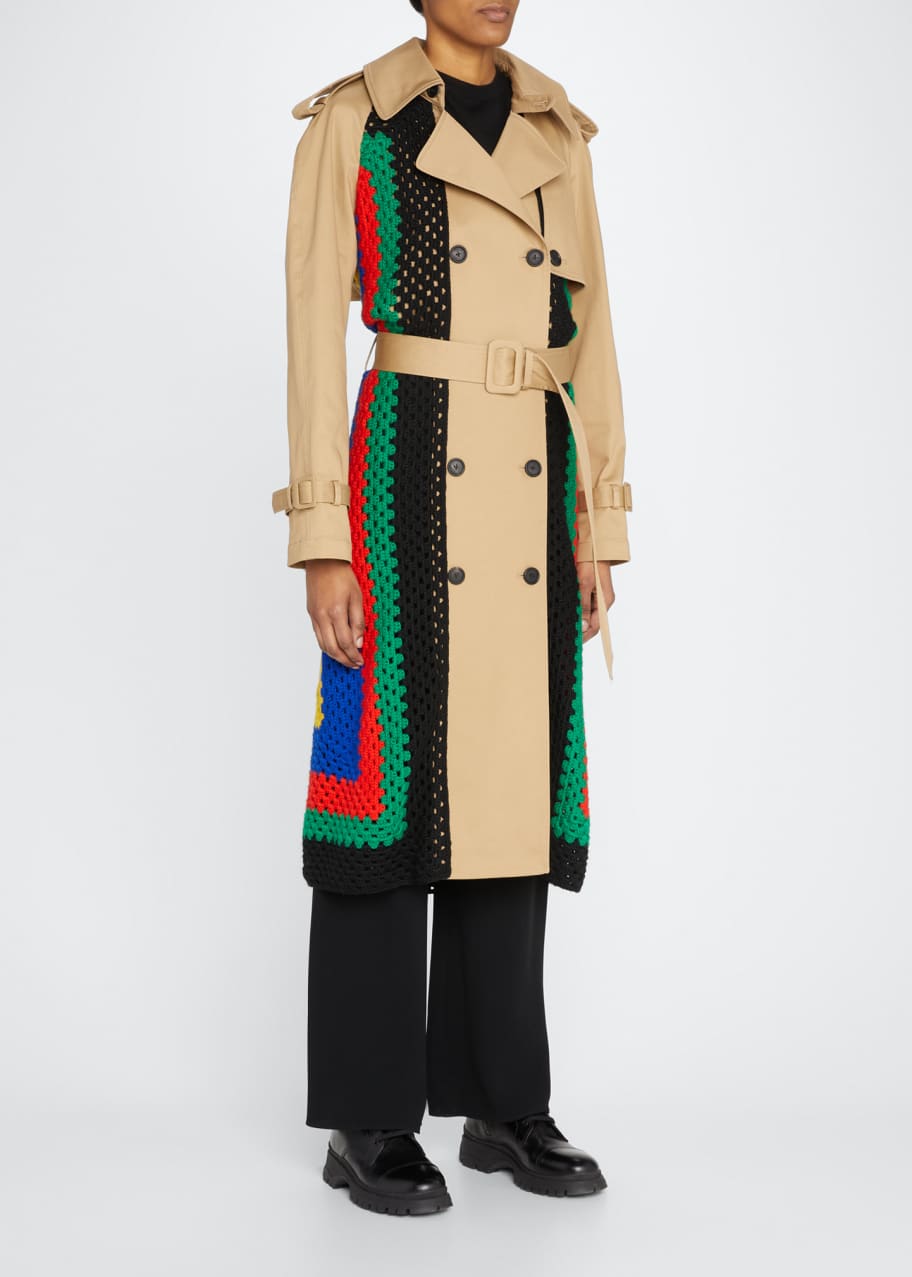 Crochet trench coat outlet