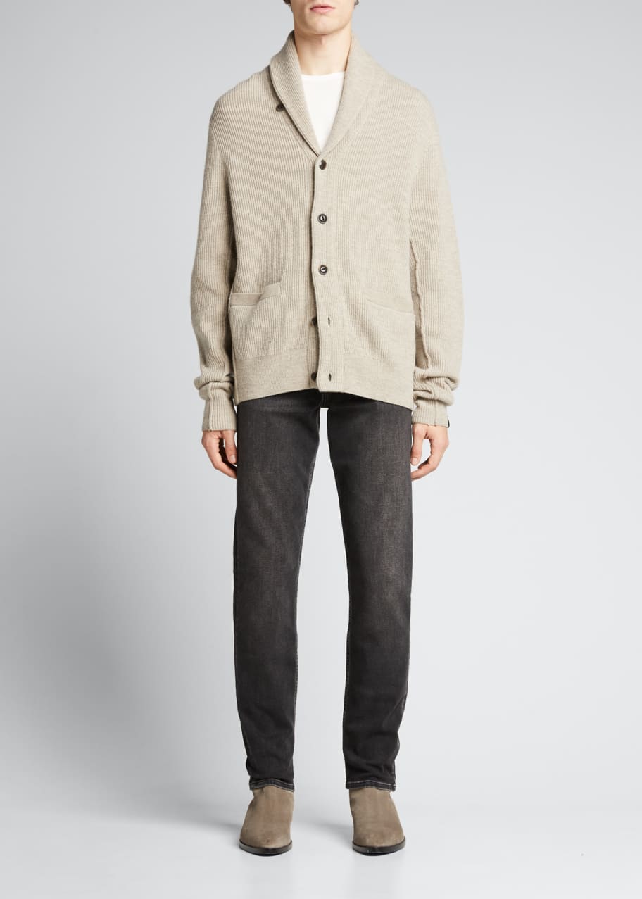 Rag & Bone Men's Wool Shawl Cardigan Sweater Bergdorf Goodman