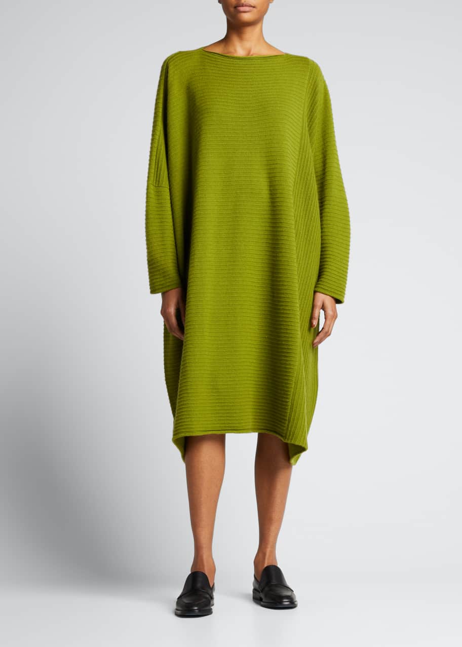 Eskandar Paneled Cashmere Kaftan Midi Dress - Bergdorf Goodman