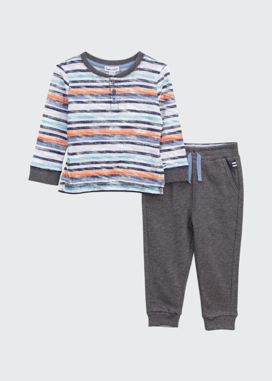 Splendid Boy's 2-Piece Striped Jogger Pants Set, Size 3-24M - Bergdorf ...