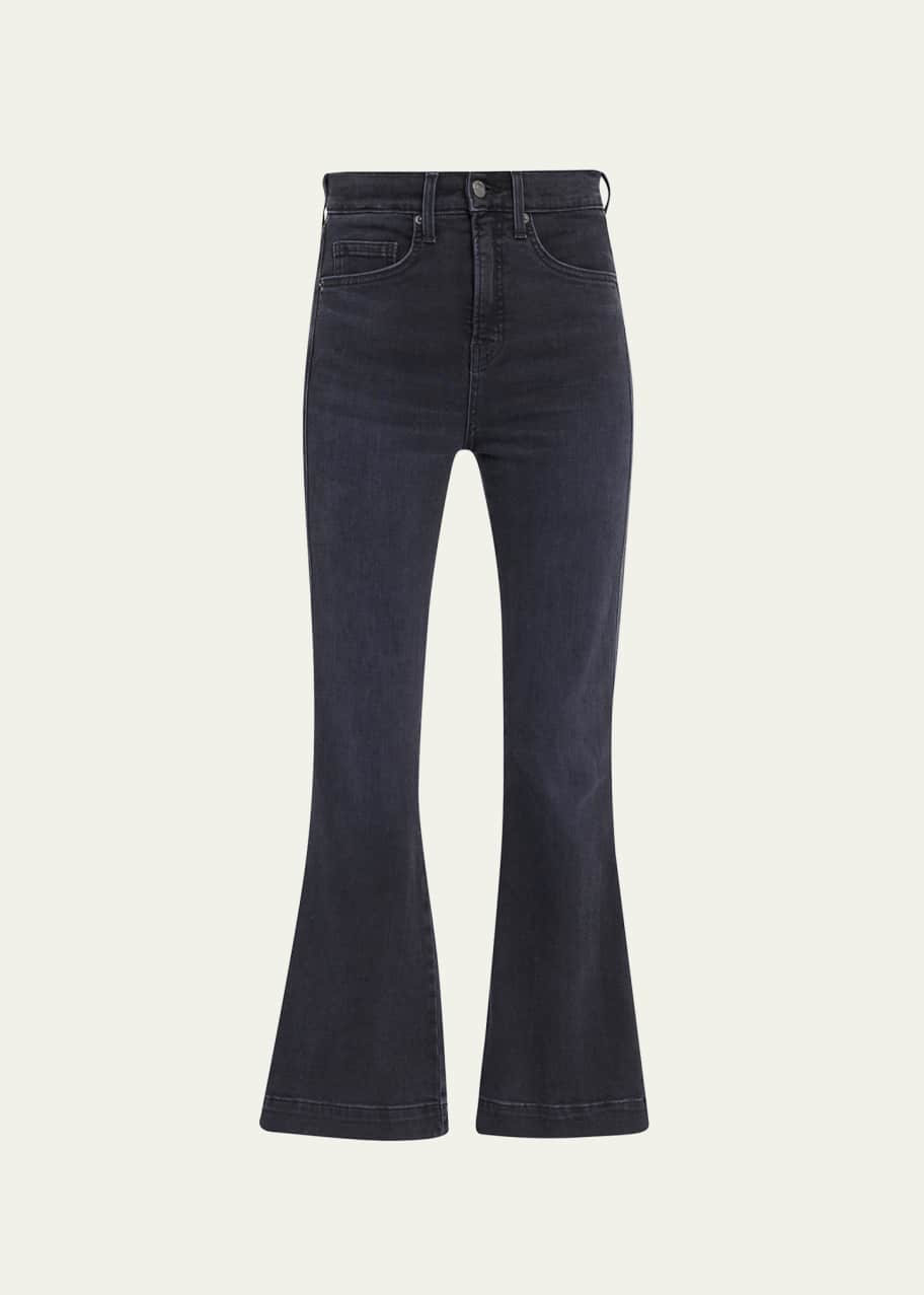 Image 1 of 1: Carson High-Rise Ankle Flare Jeans