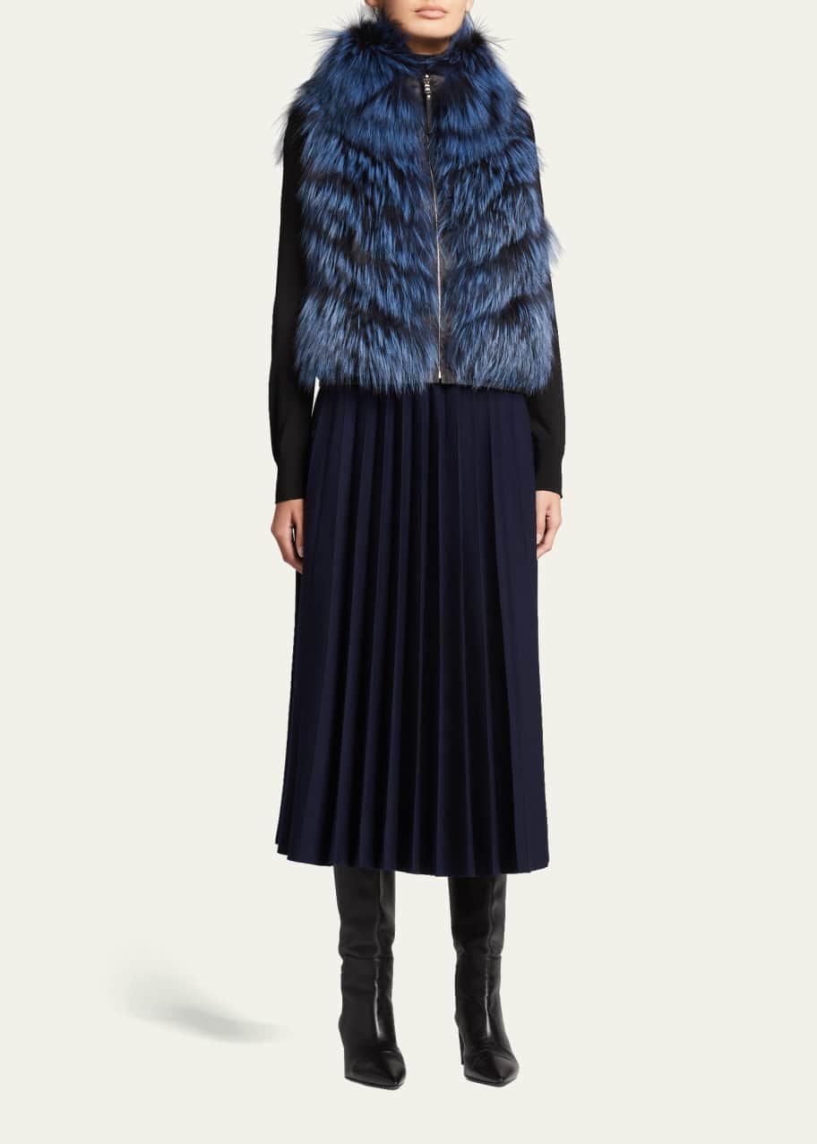 Gorski Reversible Fox Fur Vest Bergdorf Goodman