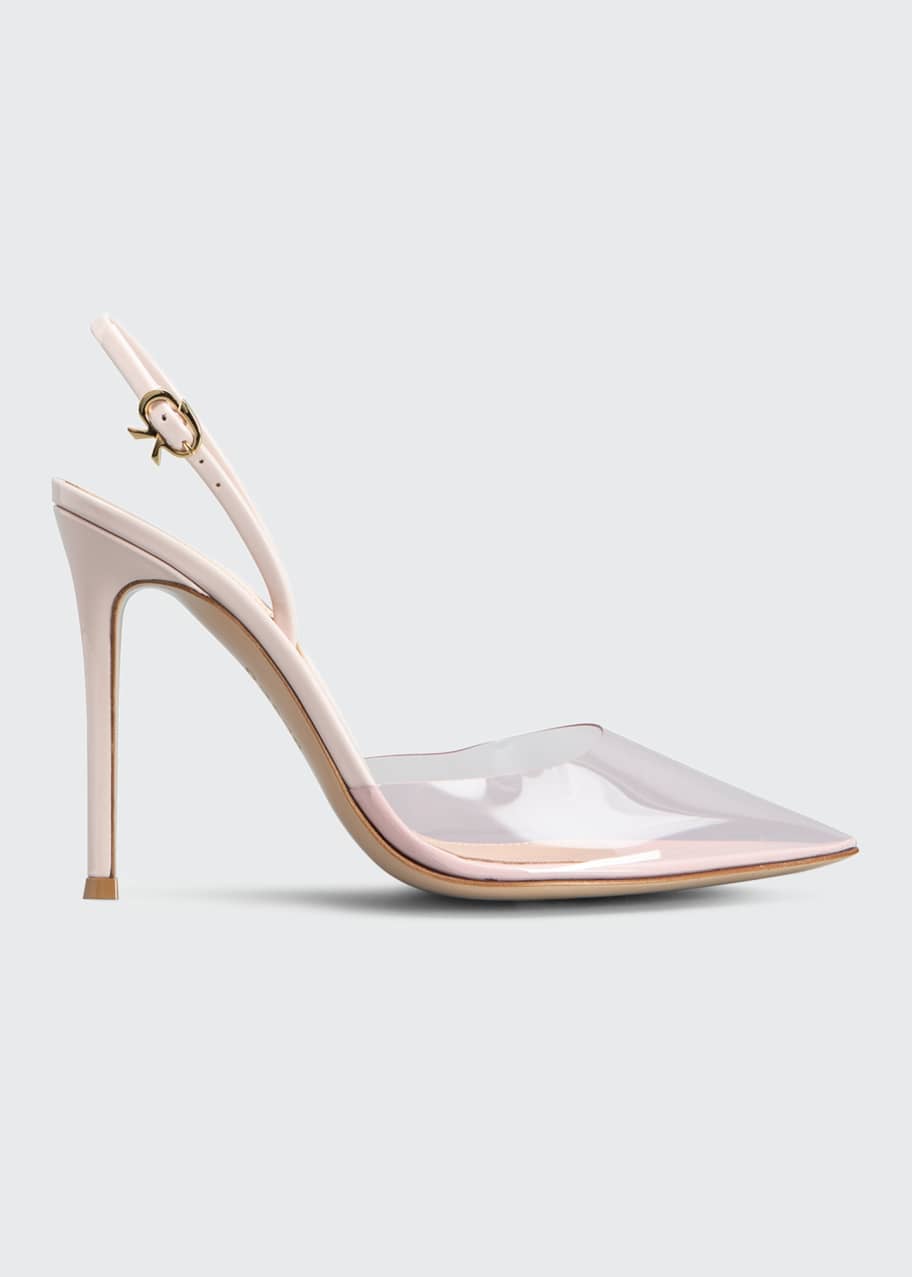 Gianvito Rossi Vernice Plexi Slingback Pumps Bergdorf Goodman
