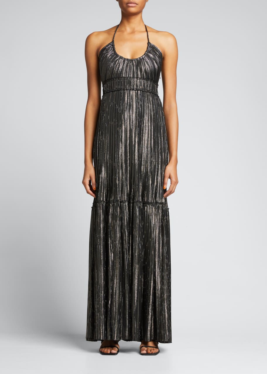 A.L.C. Cecilia Shirred Metallic Cocktail Dress - Bergdorf Goodman