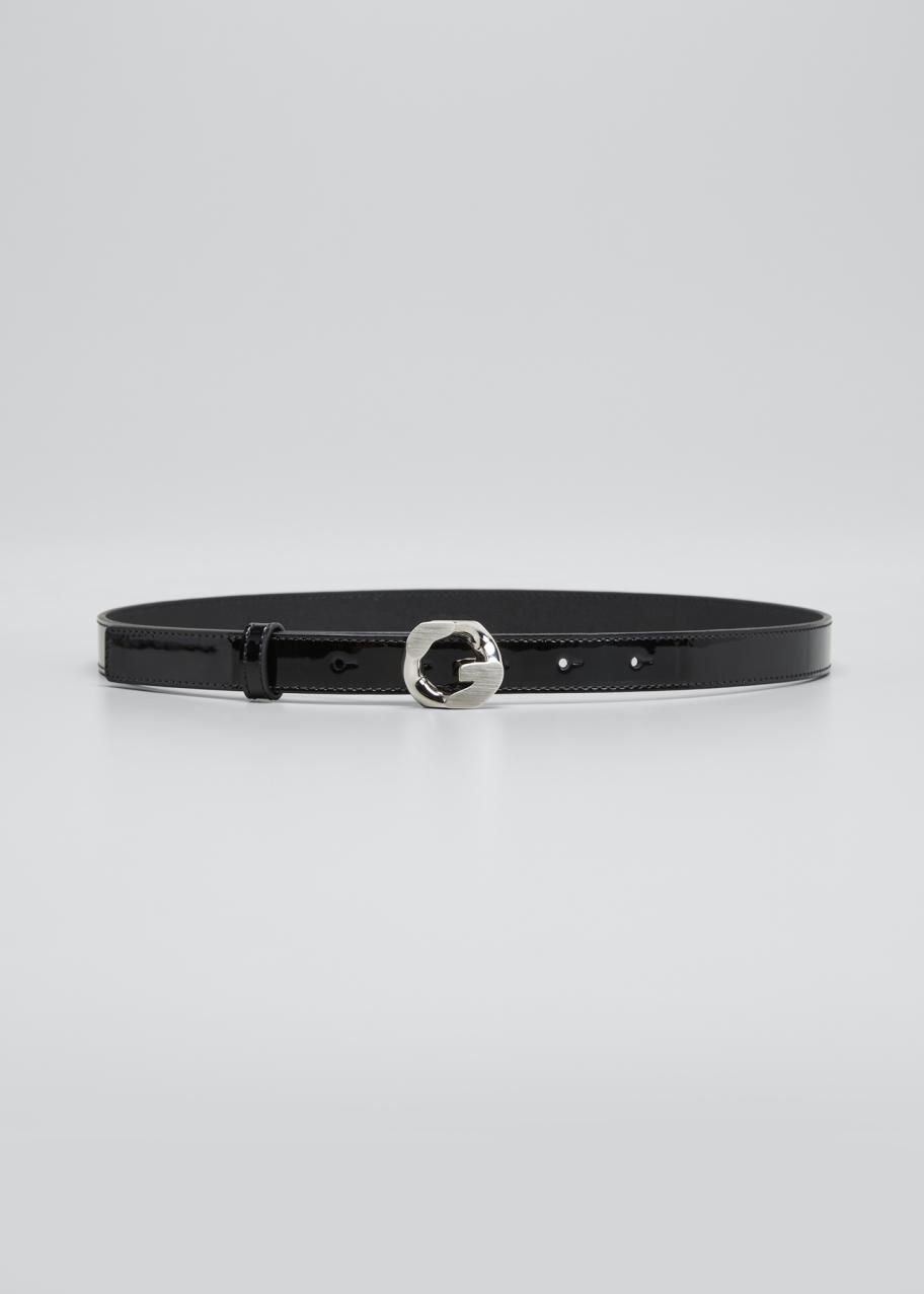 Givenchy 20mm G Chain Patent Belt - Bergdorf Goodman display picture 2