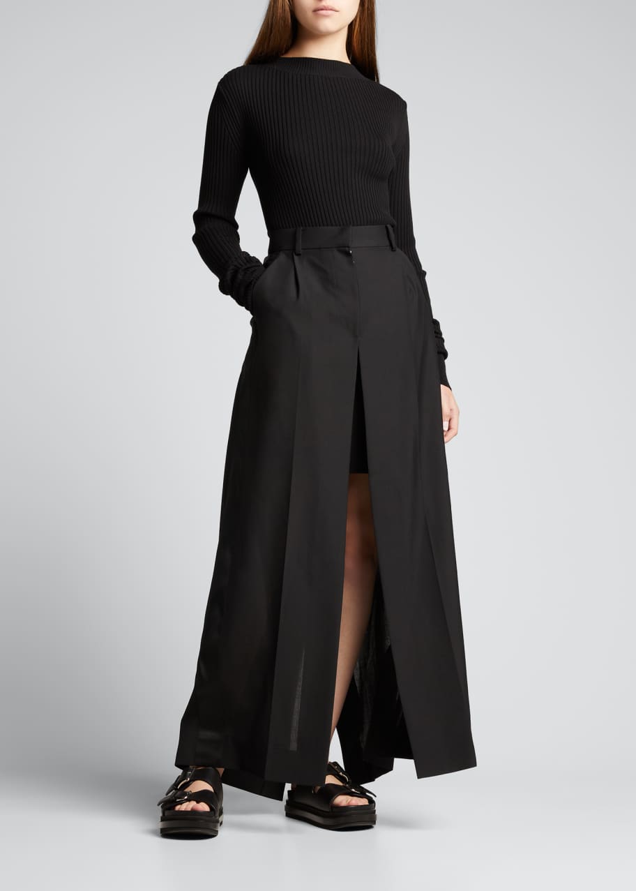 ワンピース Sacai SUITING MIX KNIT DRESS SACAI | Hybrid Suiting Mix Knit Dress | Women | Lane Crawford