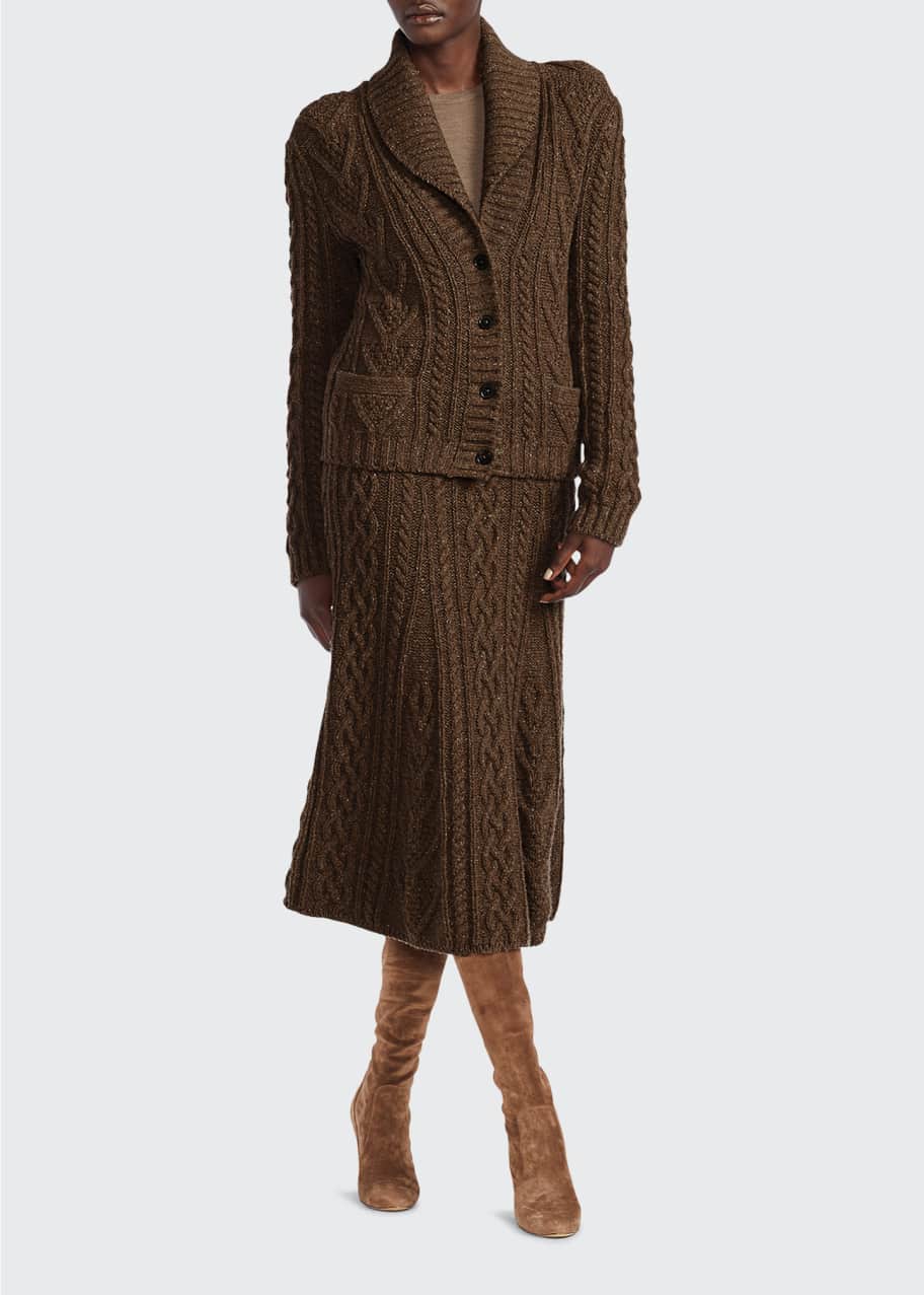 Ralph Lauren Collection Shawl Cashmere Cardigan Sweater Bergdorf Goodman