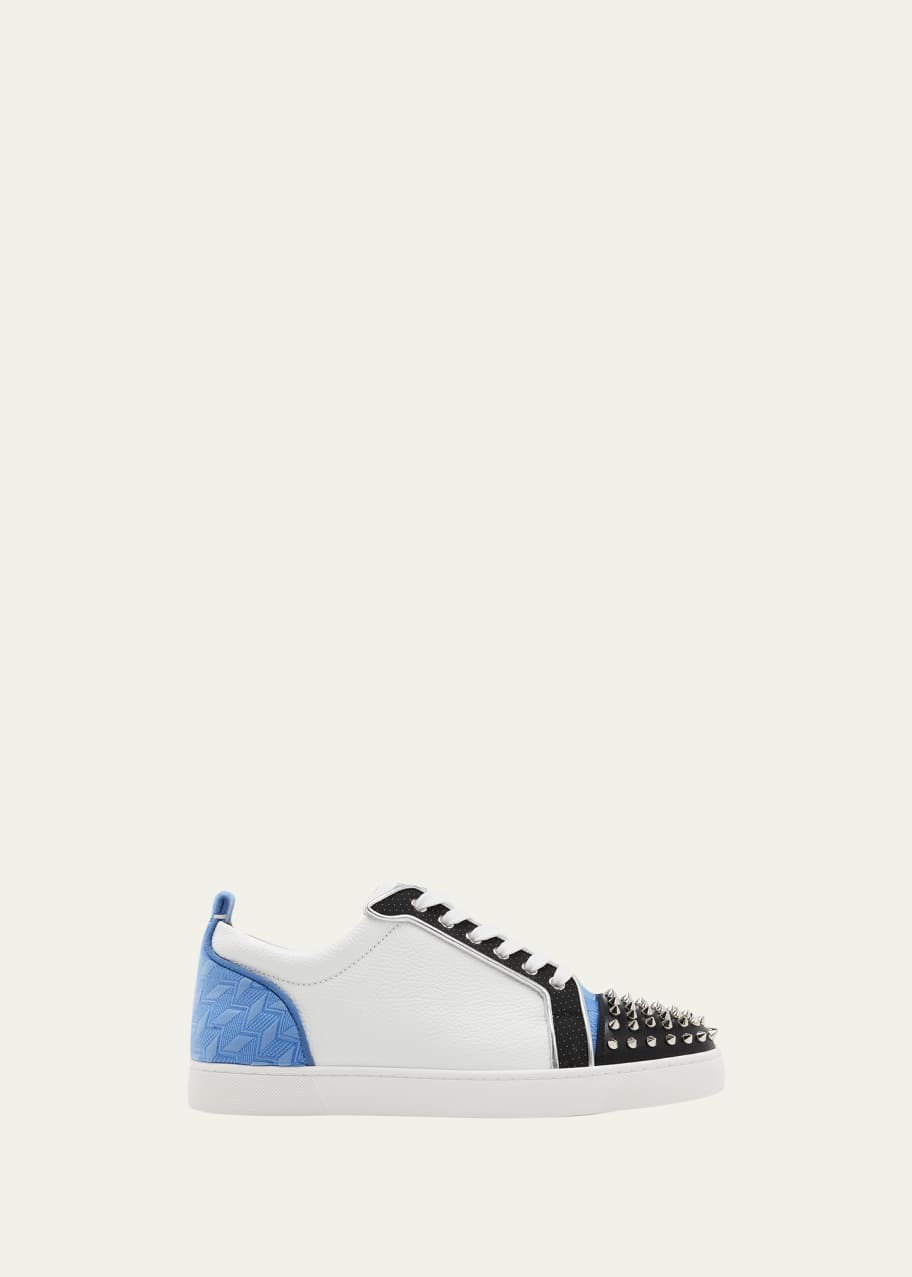 Christian Louboutin Men's Louis Junior Spikes Orlato Leather Sneakers -  Bergdorf Goodman