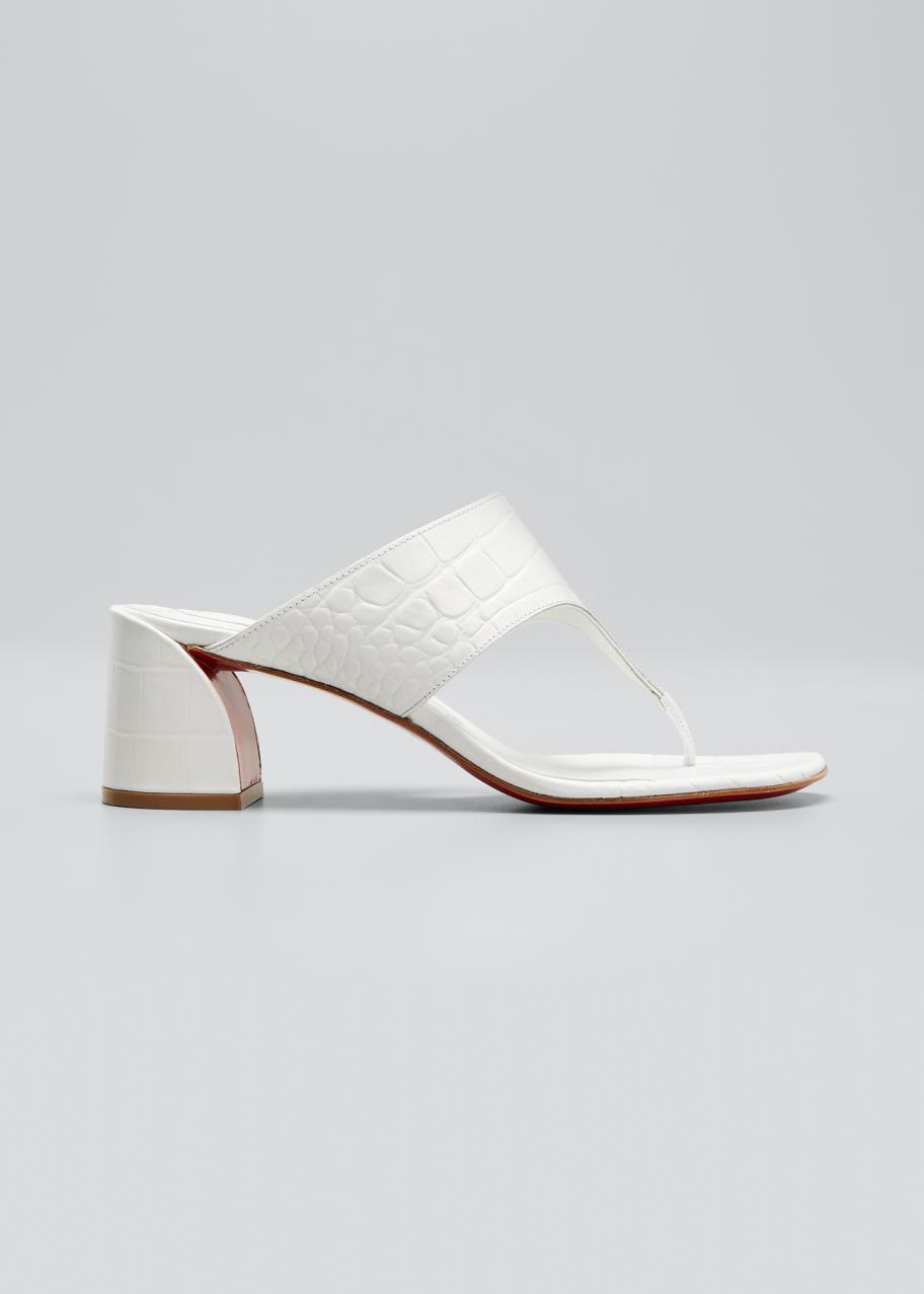 Christian Louboutin Egyptic 55mm Red Sole Slide Sandals  display picture 3