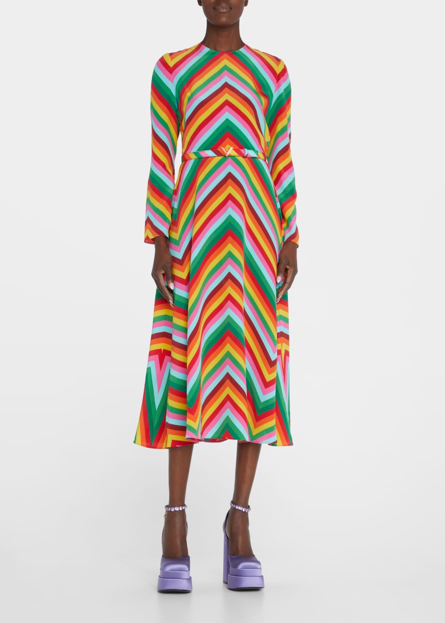 Valentino chevron dress deals
