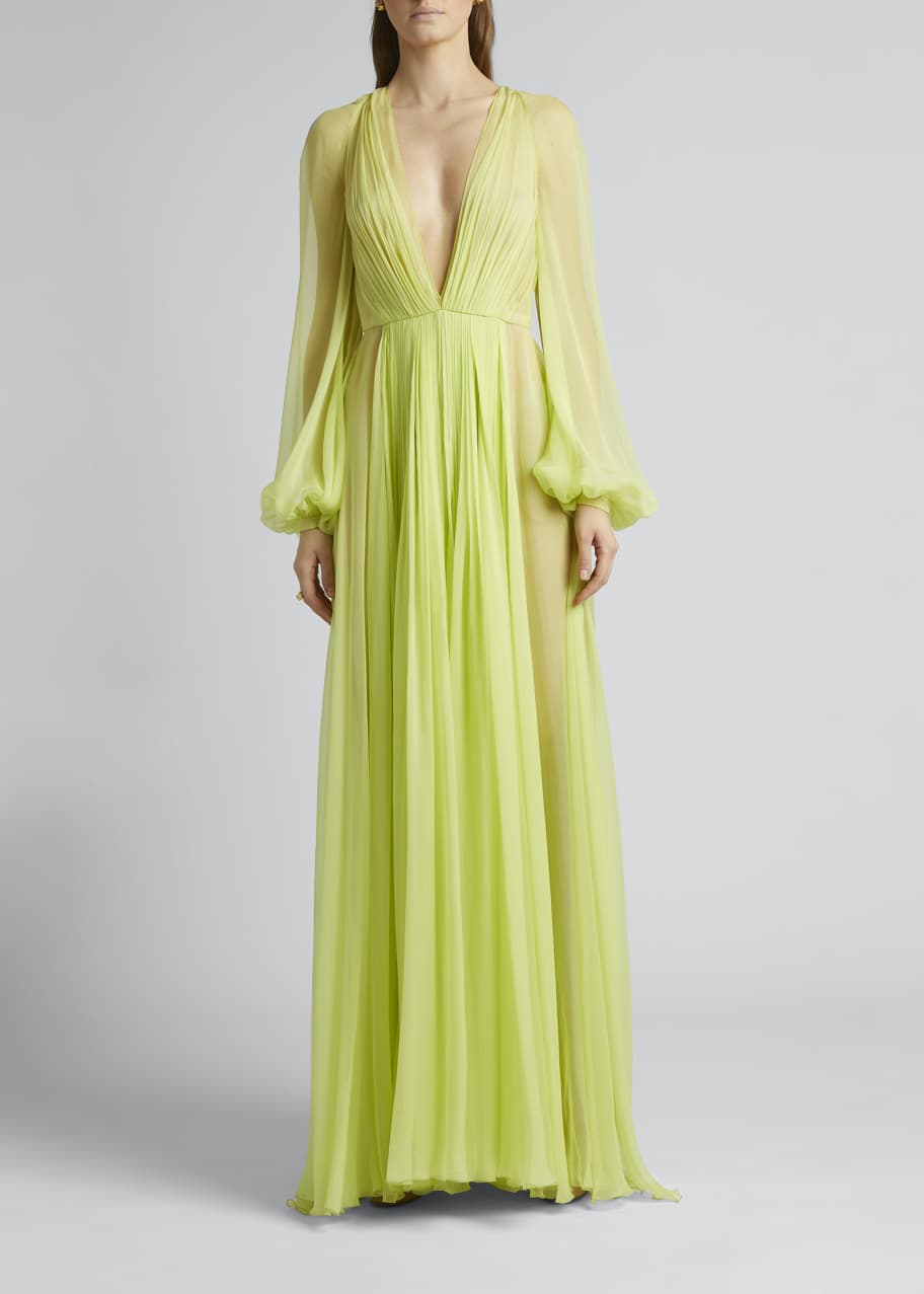 sachin and babi light blue dress Pleated Satin and Chiffon White Aline Wedding Dress #OP4050 $155.6