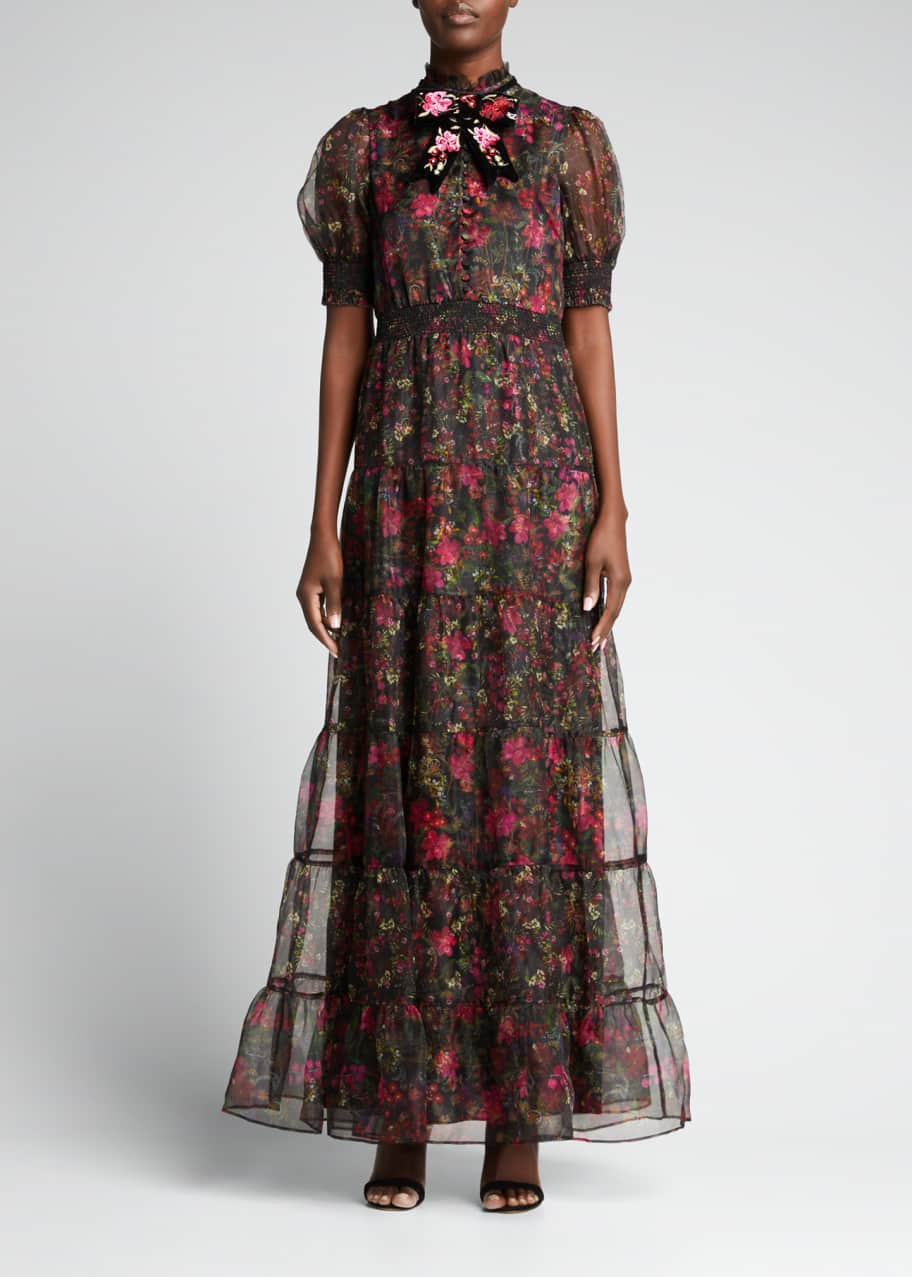 Alice + Olivia Coletta Button-Front Maxi Dress - Bergdorf Goodman