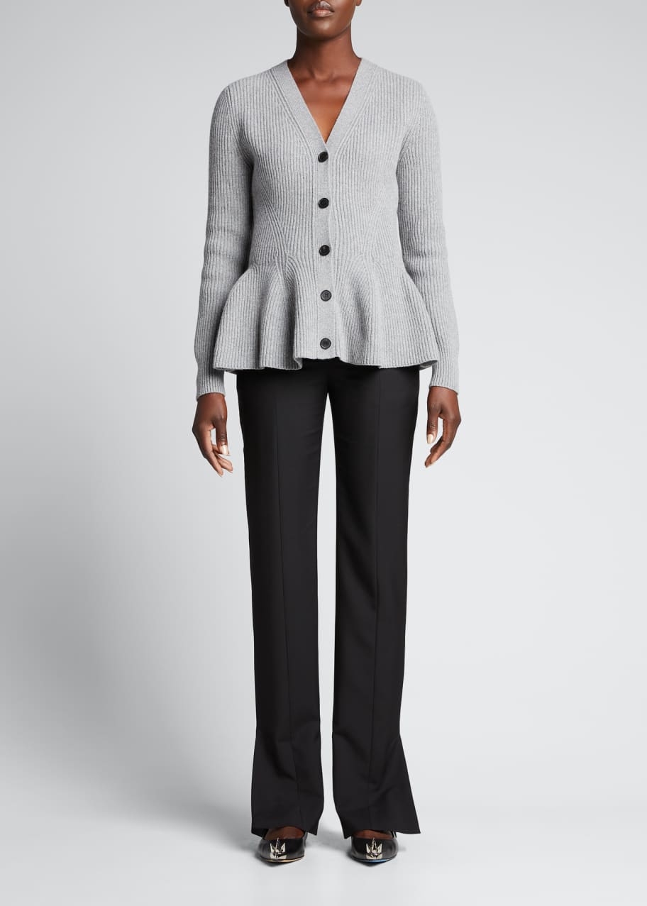 Alexander mcqueen online peplum cardigan